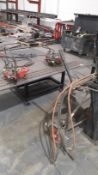 2 Gas Straight Line Cutting Machines with bottle trolley & hoses (GAS BOTTLE EXCLUDED)