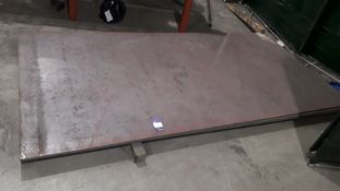 6 sheets of Plate Steel, 3m x 1.5m approx, various thicknesses