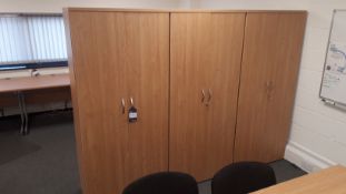 3 high Cupboards – (Located on First Floor)