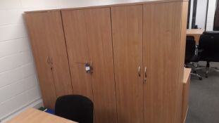 3 high Cupboards – (Located on First Floor)