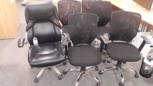 Executive Chair & 5 Office Chairs – (Located on First Floor)