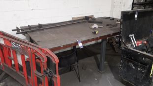Fabricated Steel Welding Bench, 2.9 x 1.7m
