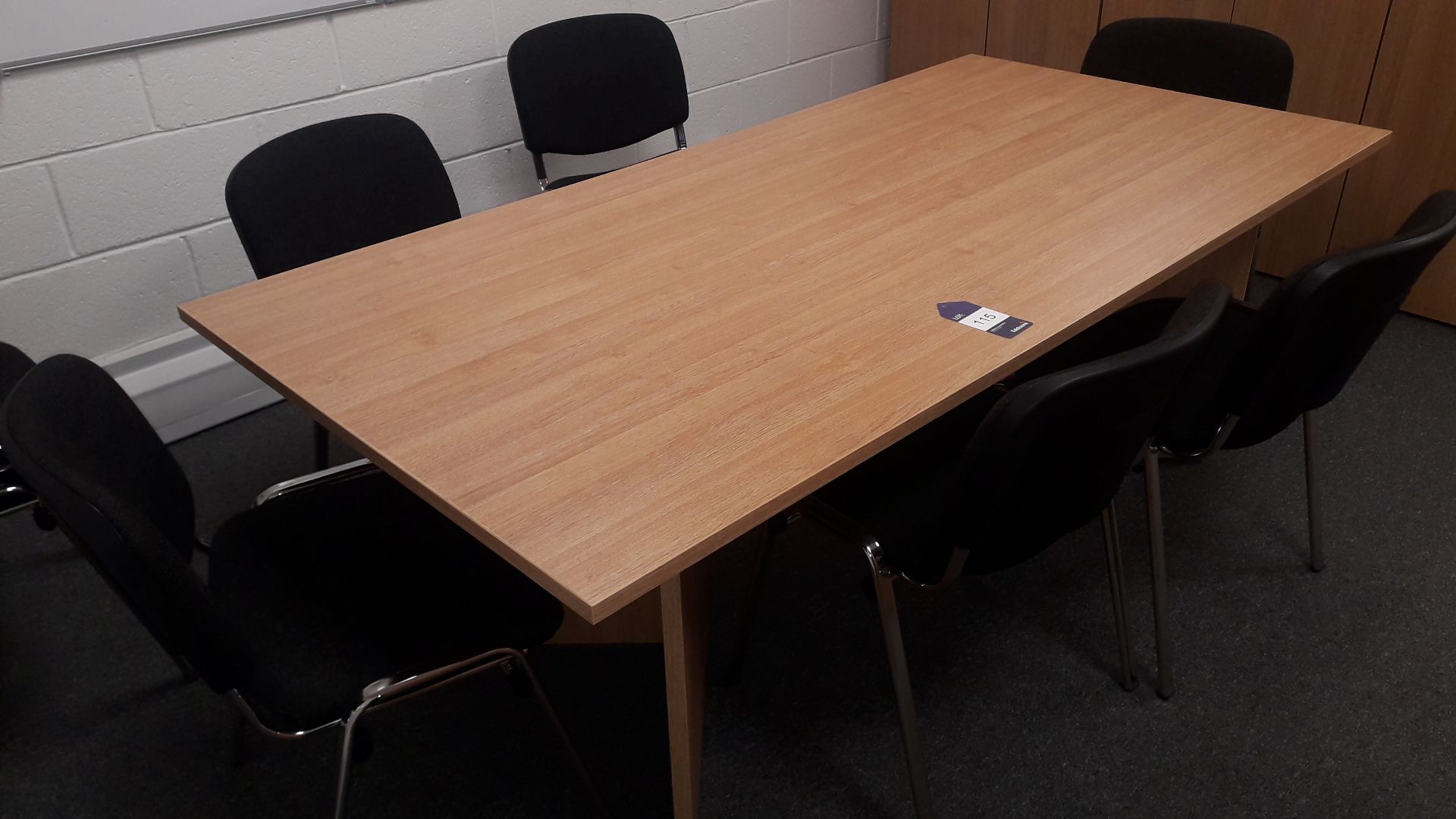 Meeting Table with 8 Chairs – (Located on First Floor) - Image 2 of 2