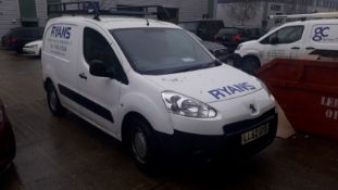 Peugeot Partner L1 Diesel 850 1.6 HDi 92 Professional Van, Registration LL62 GYD, Odometer 151,806