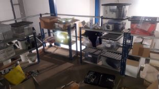 4 Bays of Shelving and Contents of Various Site Safety Clothing, PPE and Consumables Located at Unit