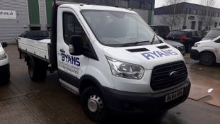 Ford Transit Tipper 350 L2 RWD 2.2 TDCi 125ps Dropside Tipper, Registration BL64 WRN, Odometer 123,