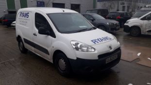 Peugeot Partner L1 Diesel 850 1.6 HDi 92 Professional Van, Registration LL62 GYC, Odometer 207,007