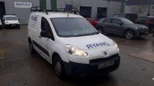 Peugeot Partner L1 Diesel 850 1.6 HDi 92 Professional Van, Registration LL62 GYE, Odometer 140,144