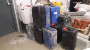 Small quantity of various 25ltr Plastic Containers. Located at Unit 8 Chancerygate Business