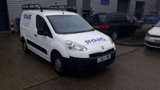 Peugeot Partner L1 Diesel 850 1.6 HDi 92 Professional Van, Registration LS62 VNG, Odometer 137,878