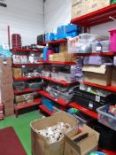 3 – Shop shelving racks (red)