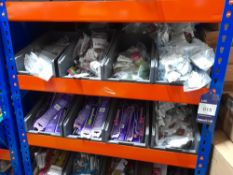 Contents to 2 shelves of cat collars (12 plastic c