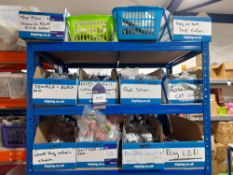 Contents to 3 shelves of dog collars