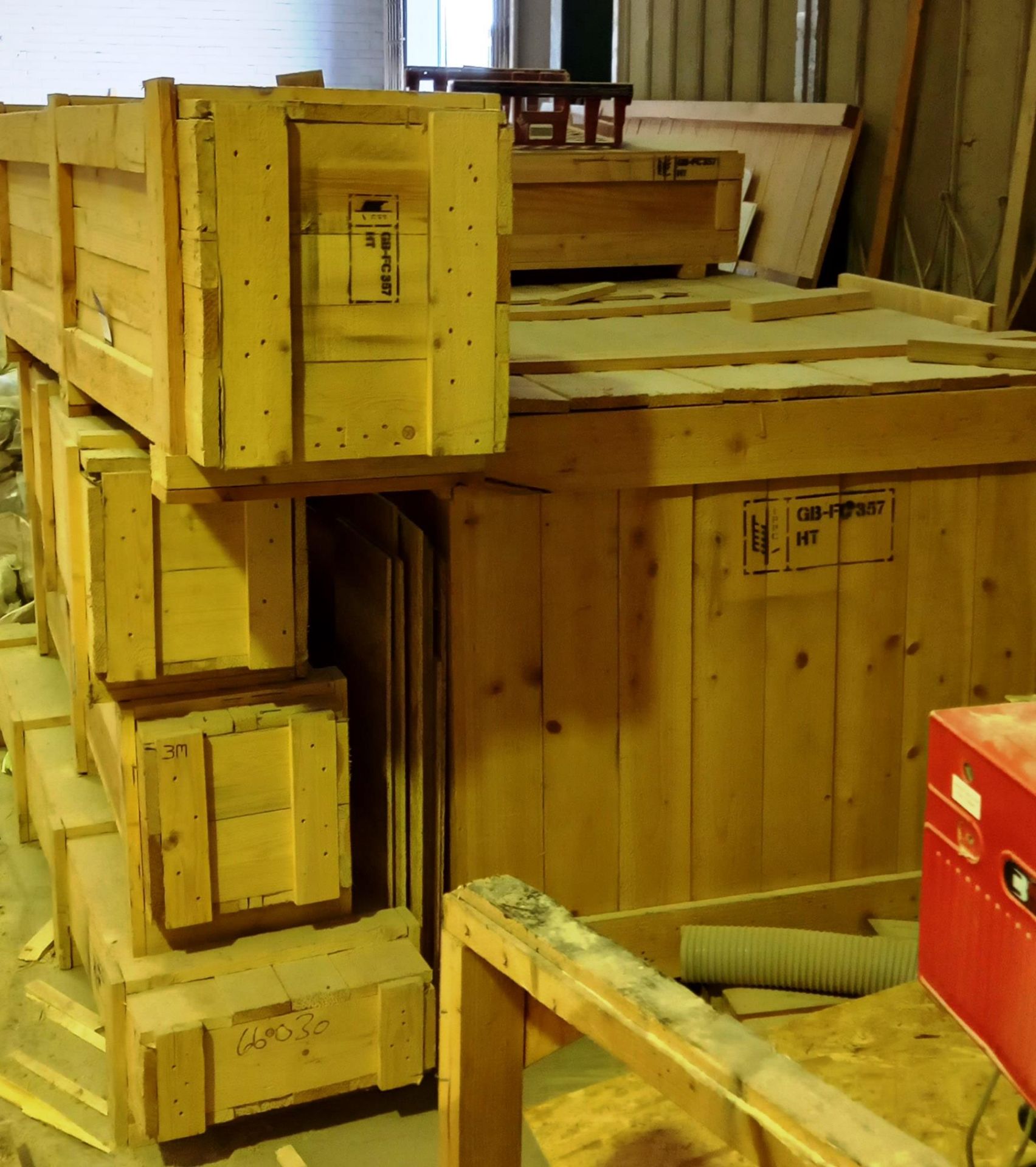 7 x Wooden Crates Various Sizes (1 x Approx. 1400D x 1300H x 2600L) - Image 3 of 3