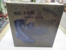 Mil-com patrol boots, black, size 12UK