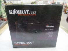 Kombat UK full leather patrol boots, brown, size 12UK