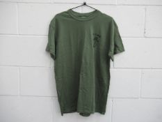 Qty of printed military themed t-shirts with 'Royal Marines', 'Royal Engineers', and 'R.E.M.E.'