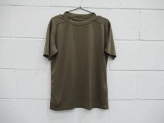 Large qty of unbranded mesh style t-shirts (no size tags)