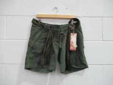 Qty of womens Mil-Tec shorts in green (RRP £19.99 each)