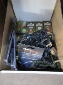 Qty of carabiners, Teclyn multitools (RRP £14.95) folding KFS clip set