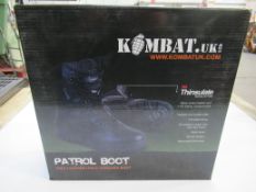 Kombat UK leather and cordura patrol boots, black, size 6UK