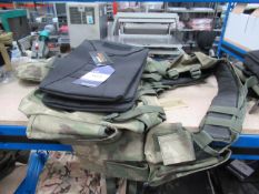 Mil-Tec South African assult vest (RRP £12.99 each) and 3x Kombat Molle hydration pouches (RRP £12.9