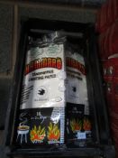 6x Fire Dragon indoor firelighters and a qty of Hammaro lighting paper