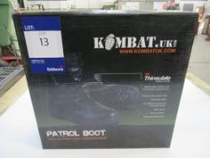 Kombat Patrol Black Auction leather & 1150 Denier Cordura boot, size 4UK