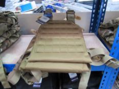 3x Kombat Tactical Spartan plate carrier in coyote tan (RRP £29.95 each)
