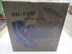 Mil-com patrol boots, black, size 13UK