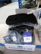 Box of black balaclavas