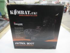 Kombat Uk suede and cordura patrol boots, brown, size 7UK