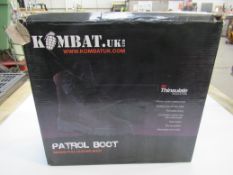 Kombat UK full leather patrol boots, brown, size 12UK