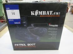 Kombat Patrol Black Auction leather & 1150 Denier Cordura boot, size 4UK