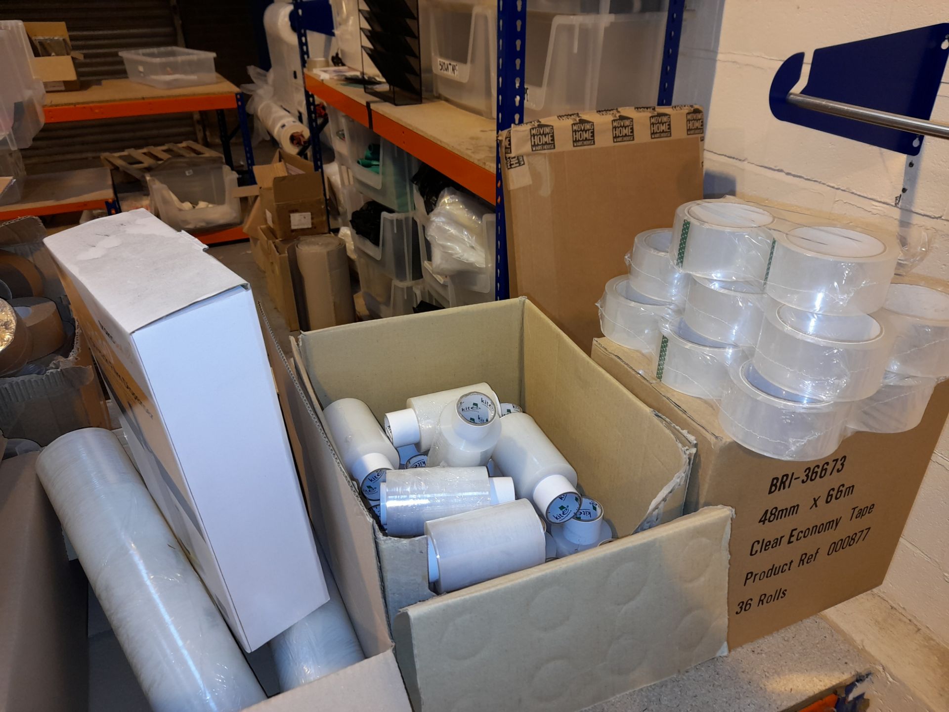 Assortment of consumables to packing bench, to include fragile packing tape, permanent markers, - Image 5 of 6