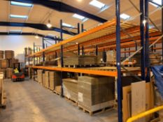 5 x Bays of pallet racking, comprising 6 x upright
