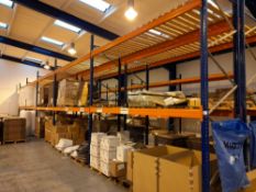 5 x Bays of pallet racking, comprising 6 x upright