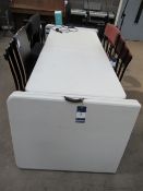 3x Folding build up tables