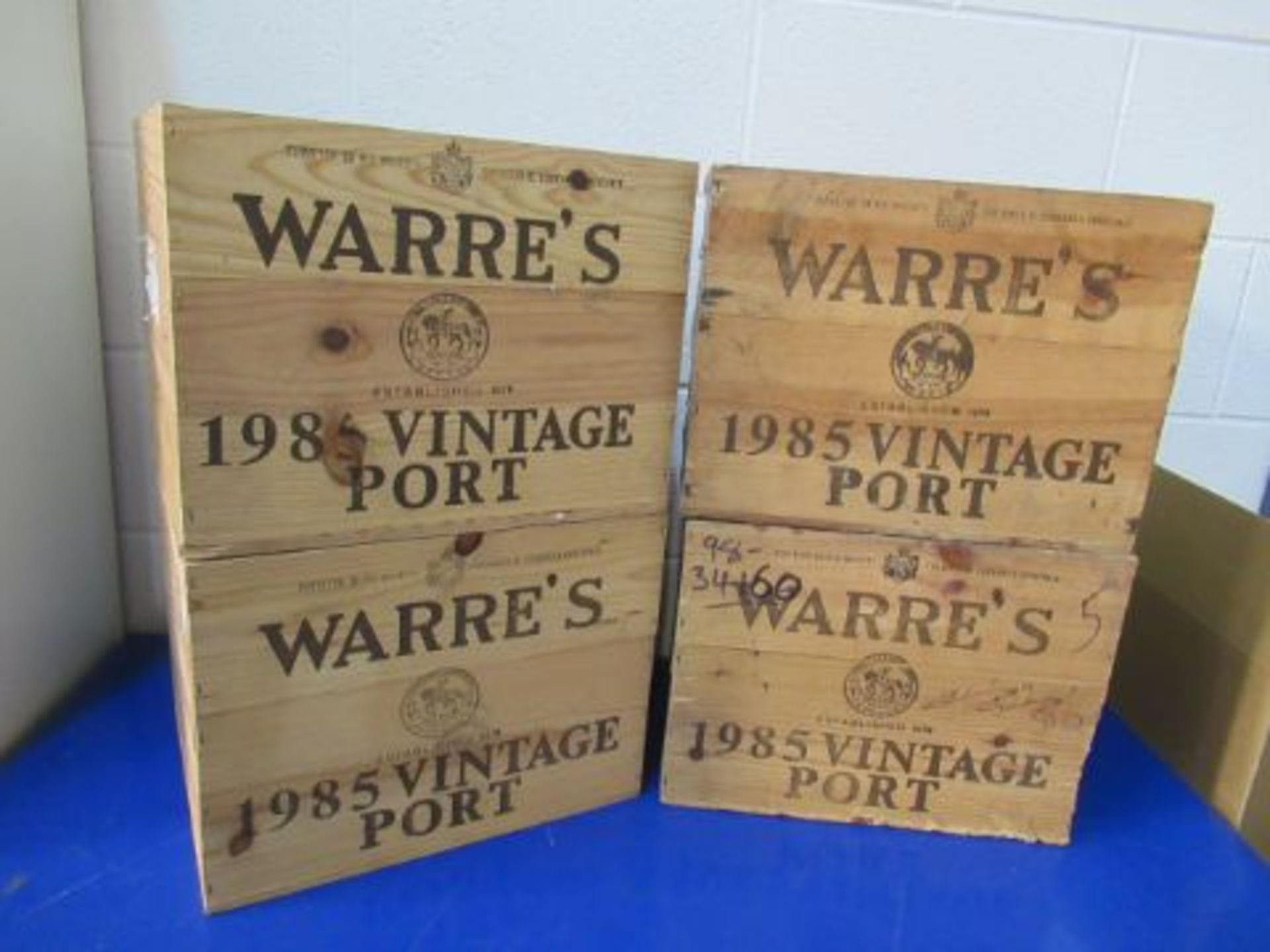 4x Warre's Port 1985 boxes