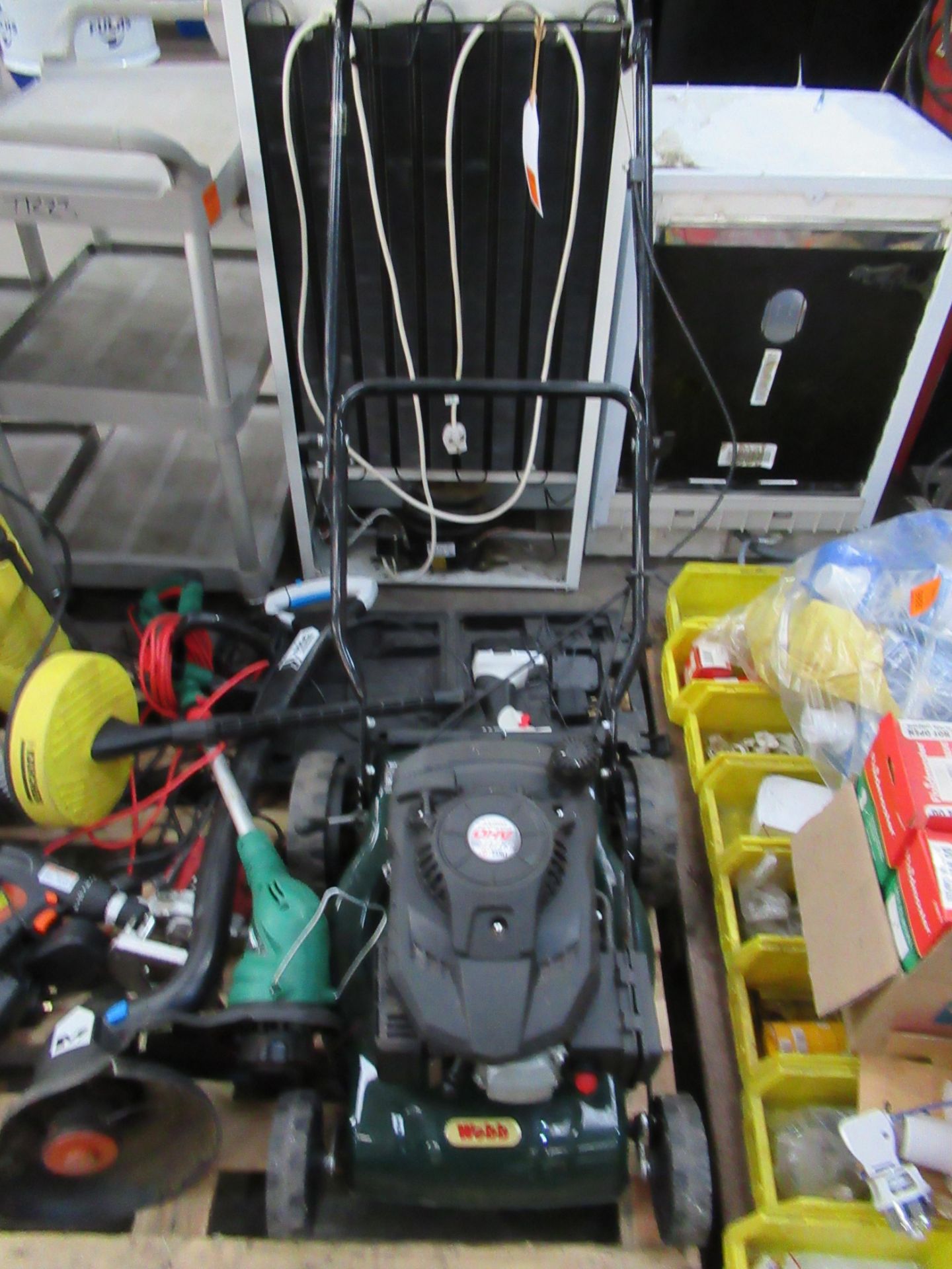 Pallet of battery powered handtools, Karcher pressure washer, Webb petrol lawnmower etc - Image 2 of 5