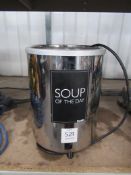 A Dualit stainless steel heated soup kettle 'no lid'