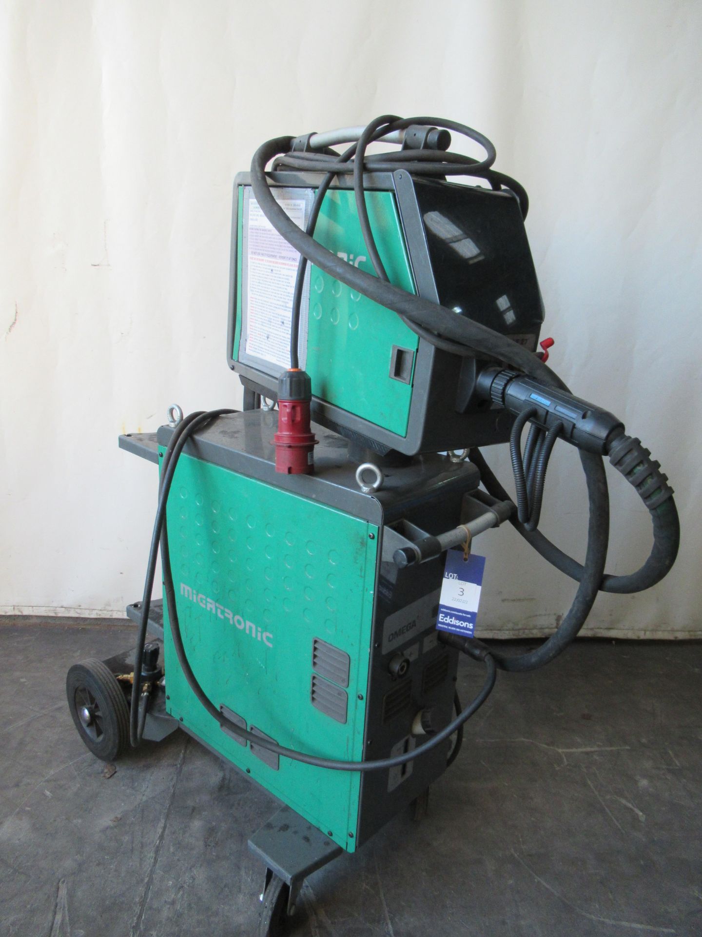 Migatronic Omega 400 welding unit. Type MWF27 and Type Omega2 400