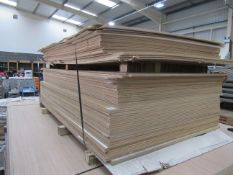 Pack of plywood boards with veneer finish size 2135mm x 1220mm x 5mm
