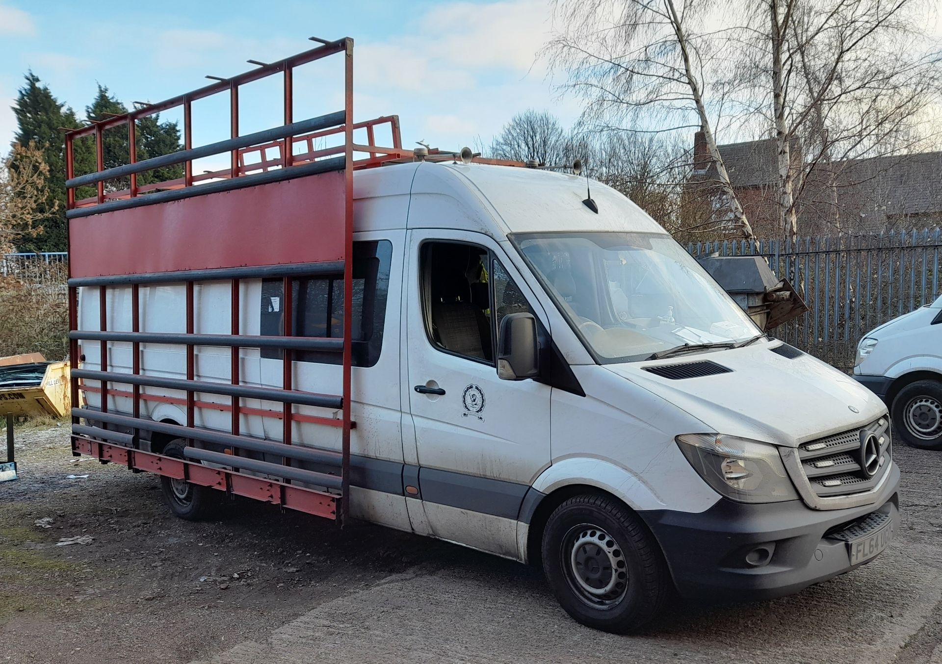 Mercedes Benz Sprinter 313 2.2CDI Van, with rear mounted ladder, up and over racking system, plus - Image 7 of 18