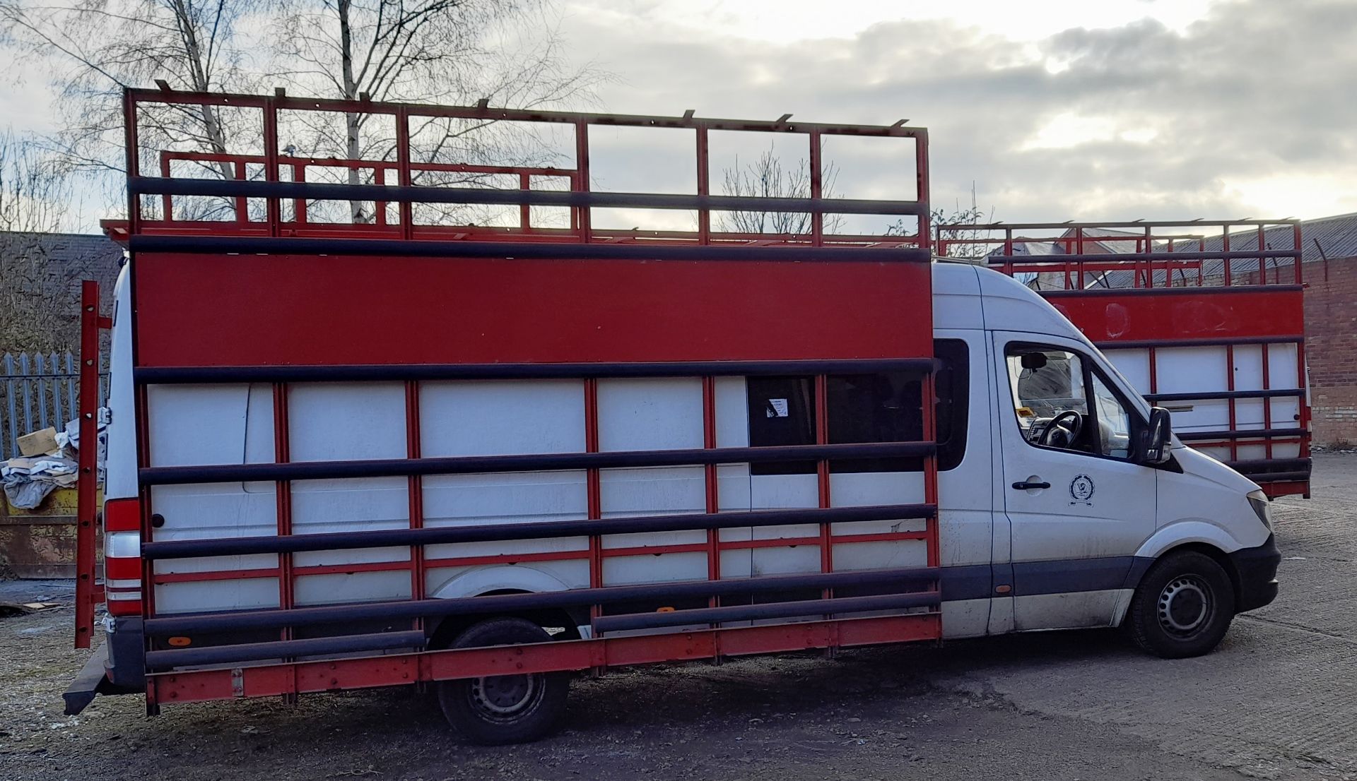 Mercedes Benz Sprinter 313 2.2CDI Van, with rear mounted ladder, up and over racking system, plus - Image 6 of 18