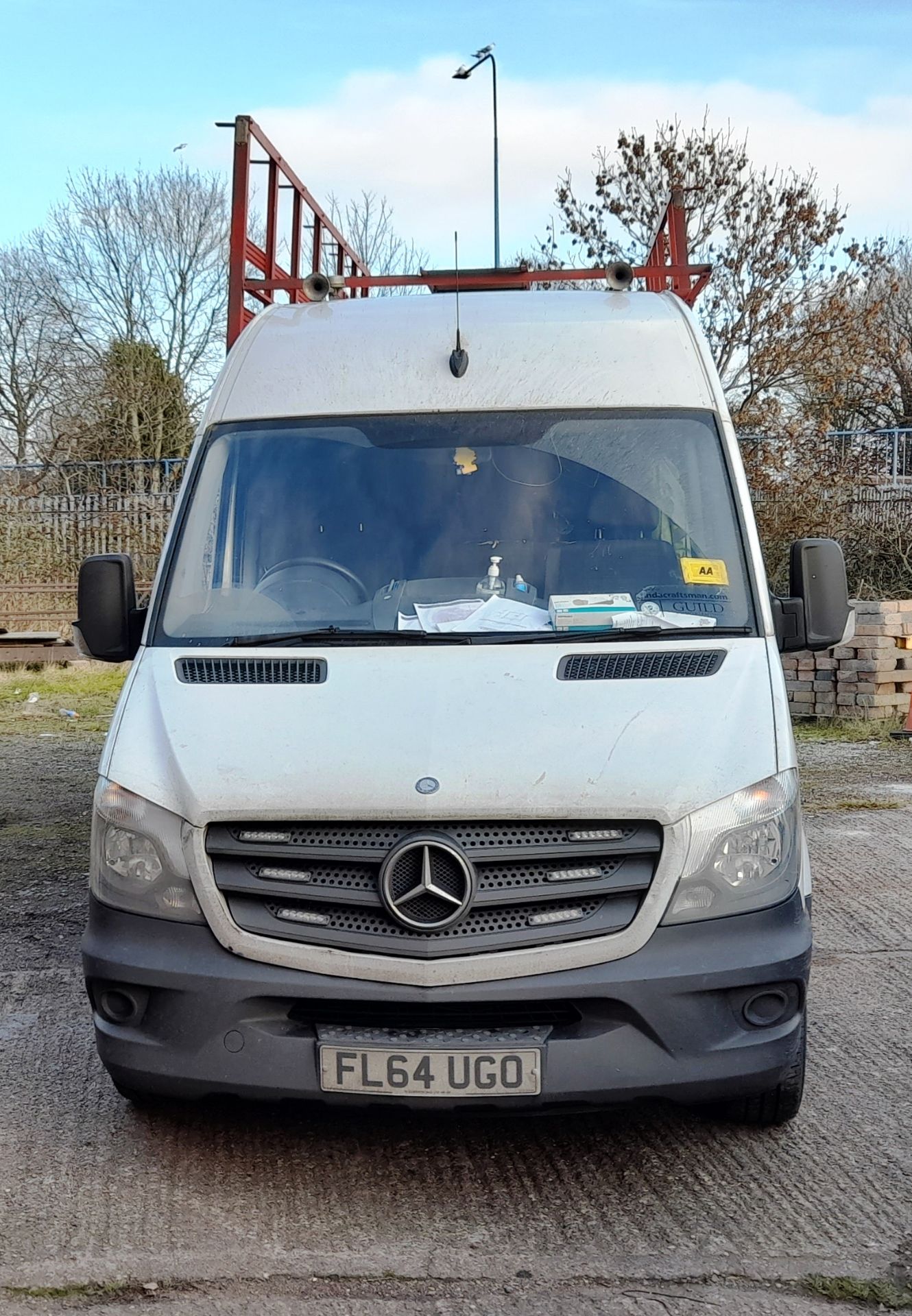 Mercedes Benz Sprinter 313 2.2CDI Van, with rear mounted ladder, up and over racking system, plus - Image 8 of 18