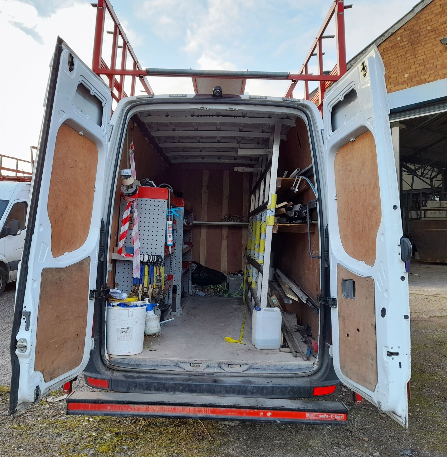 Mercedes Benz Sprinter 313 2.2CDI Van, with rear mounted ladder, up and over racking system, plus - Image 15 of 18