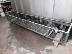 Low level steel cage (Approximately 3600 x 600), w