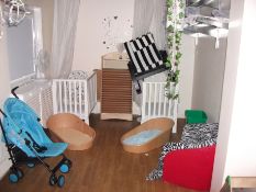 Content to Babies Room including Wooden cribs