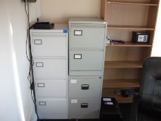4 drawer filing cabinet, 2 2 drawer filing cabinet